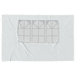 vidaXL Jardín-Paredes laterales de carpa de fiesta con ventana 2uds PE