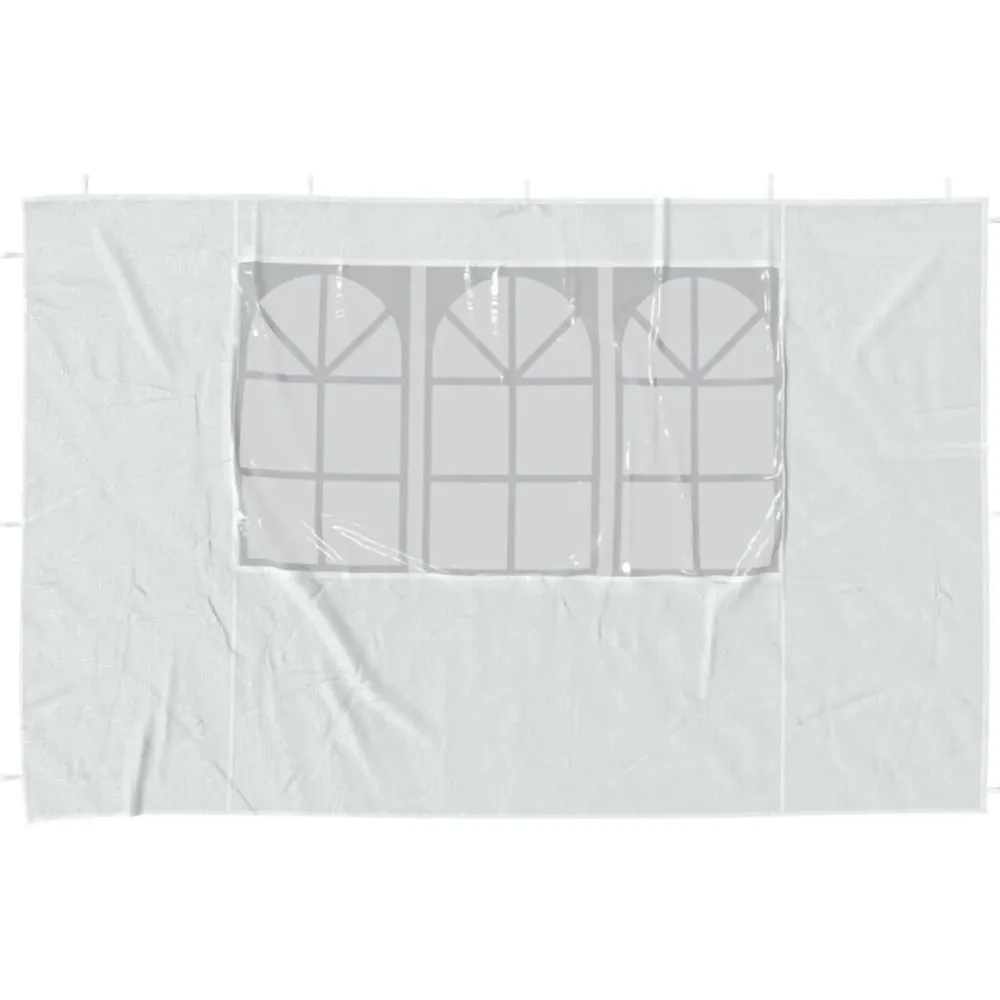 vidaXL Jardín-Paredes laterales de carpa de fiesta con ventana 2uds PE