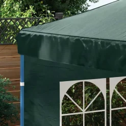 vidaXL Jardín-Paredes laterales de carpa de fiesta con ventana 2 uds PE