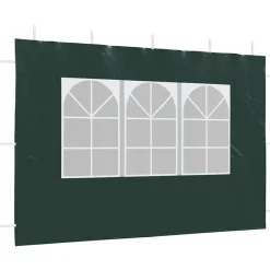 vidaXL Jardín-Paredes laterales de carpa de fiesta con ventana 2 uds PE