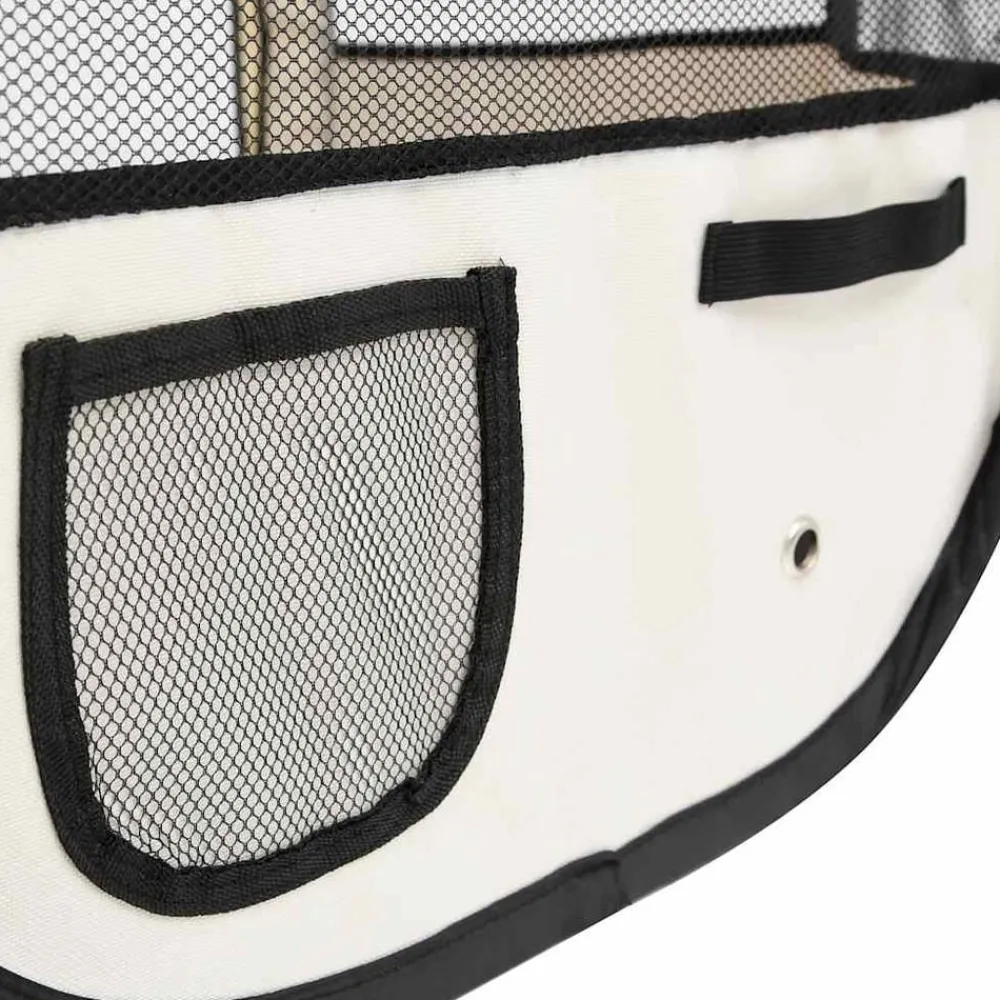vidaXL Parque de perros plegable y bolsa de transporte 90x90x58cm Azul Online