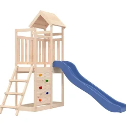 vidaXL Parque infantil de exterior madera maciza de pino