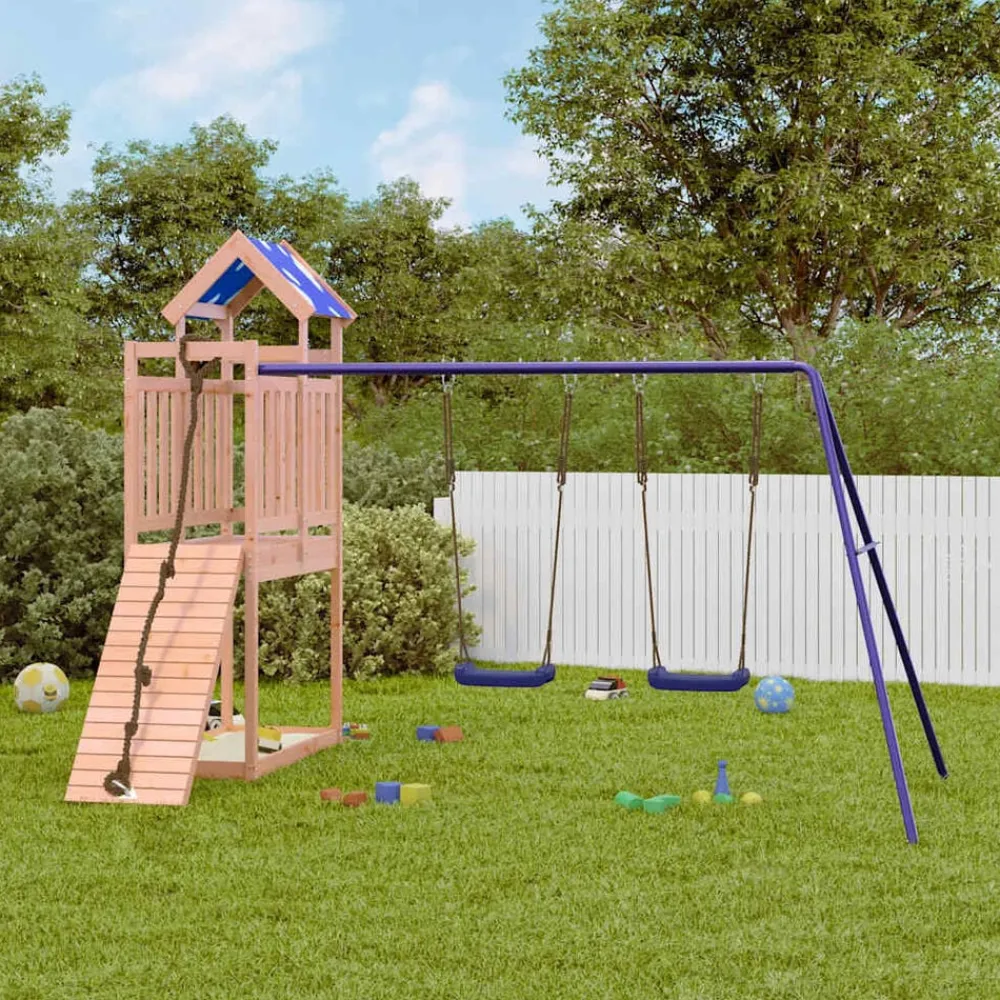 vidaXL Parque infantil de exterior madera maciza Douglas3156935 Outlet