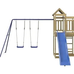 vidaXL Parque infantil de exterior madera de pino impregnada Online