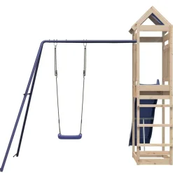 vidaXL Parque infantil de exterior de madera maciza de pino New