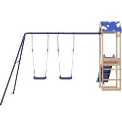 vidaXL Parque infantil de exterior de madera maciza de pino Sale