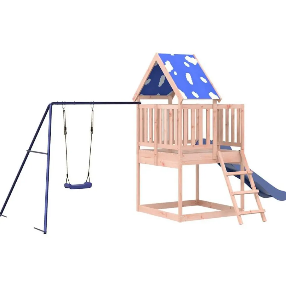 vidaXL Parque infantil de exterior madera maciza Douglas3156935 Sale