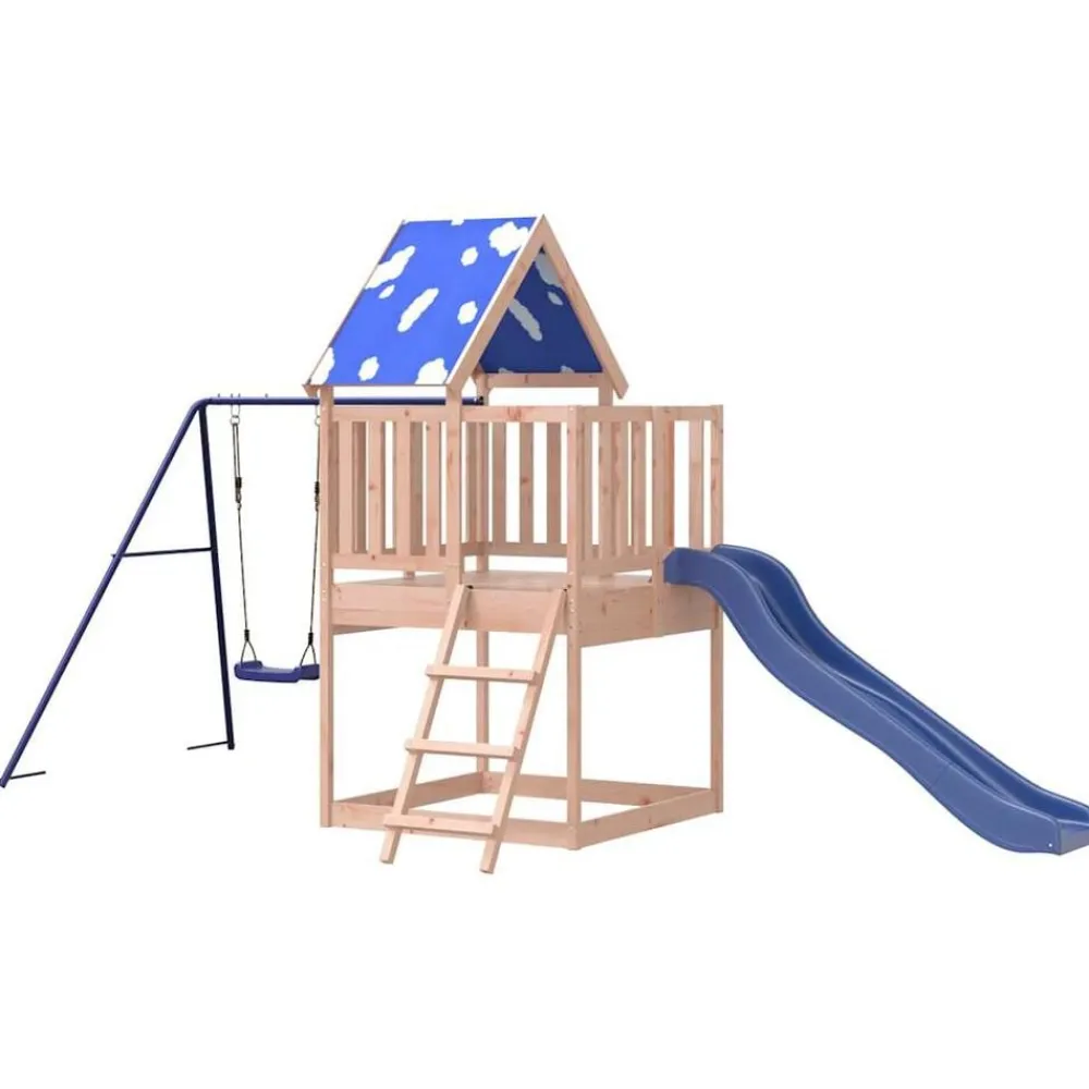 vidaXL Parque infantil de exterior madera maciza Douglas3156935 Sale