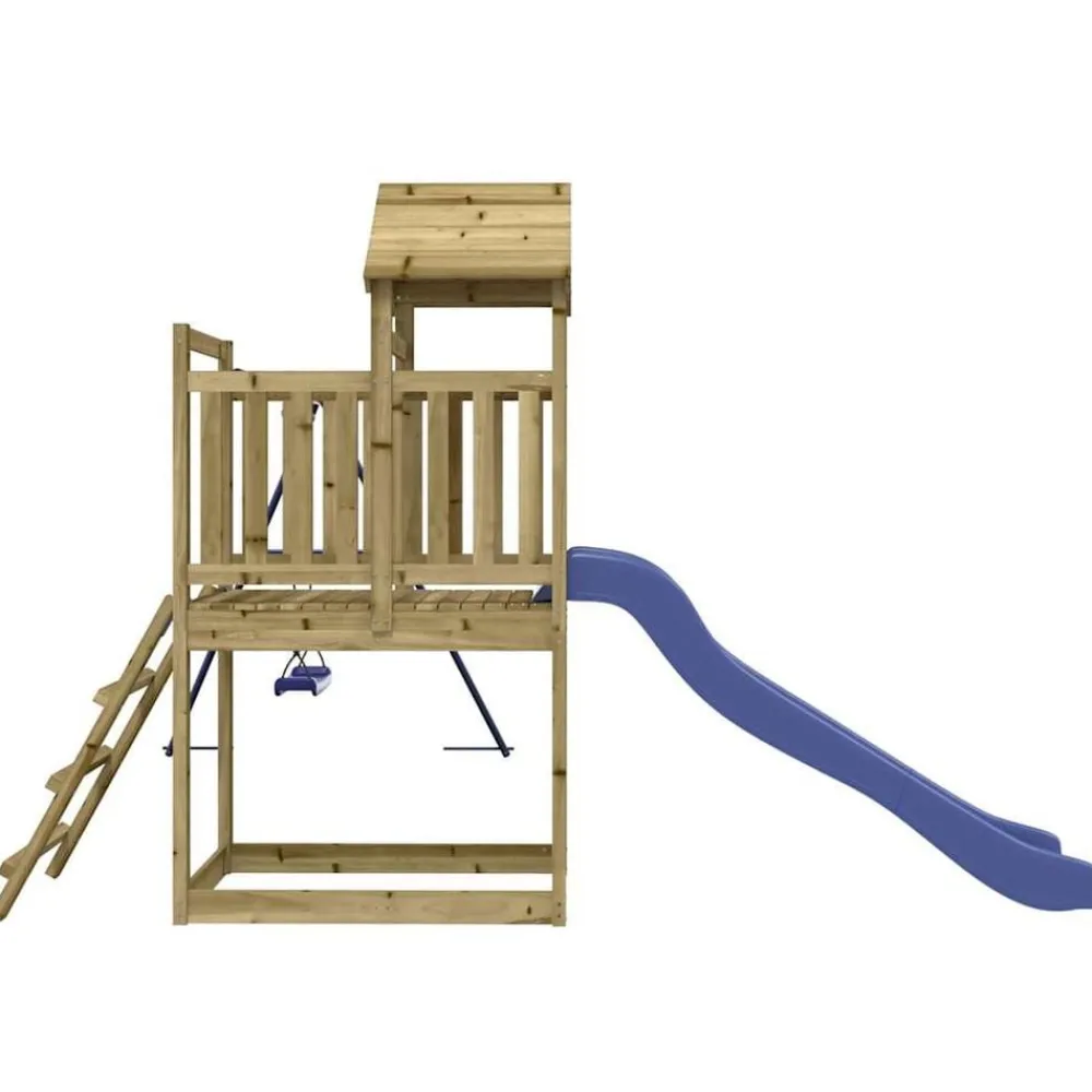 vidaXL Parque infantil de exterior madera de pino impregnada Hot