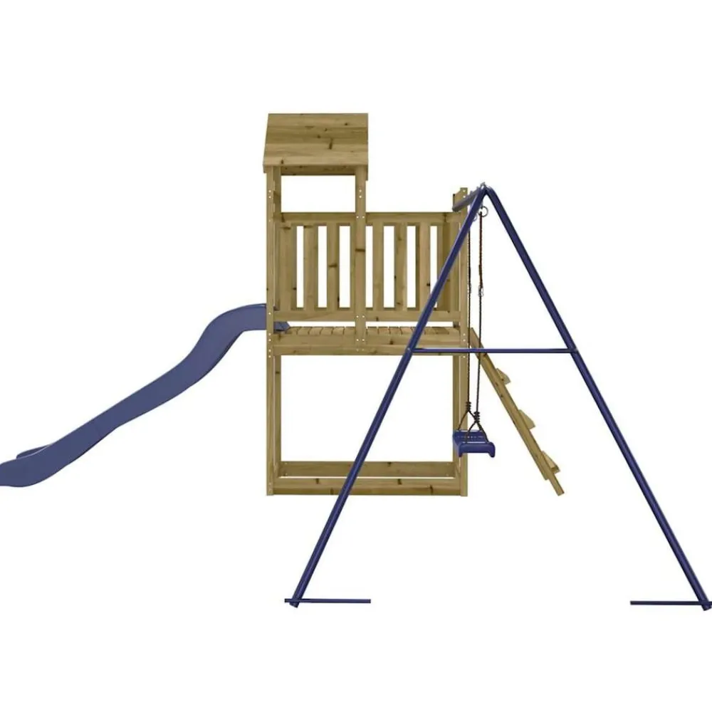 vidaXL Parque infantil de exterior madera de pino impregnada Hot