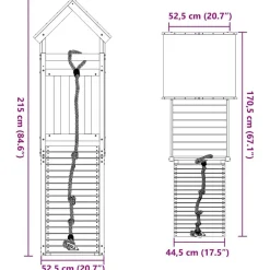 vidaXL Parque infantil de exterior madera de pino impregnada Hot