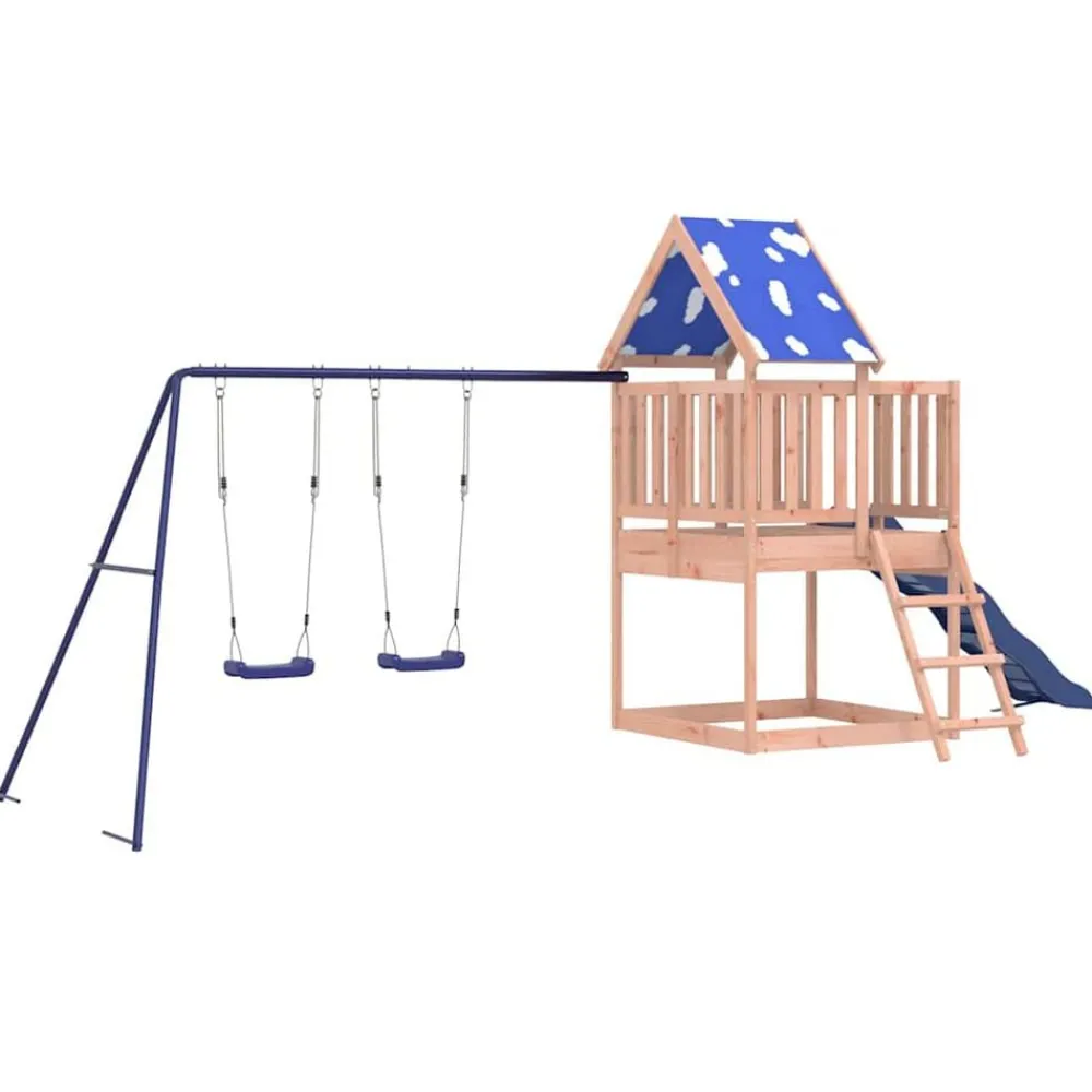 vidaXL Parque infantil de exterior madera maciza Douglas3156935 New