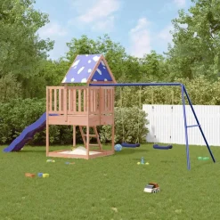 vidaXL Parque infantil de exterior madera maciza Douglas3156935 New