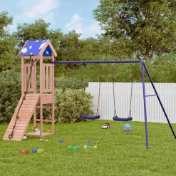 vidaXL Parque infantil de exterior madera maciza Douglas3156935