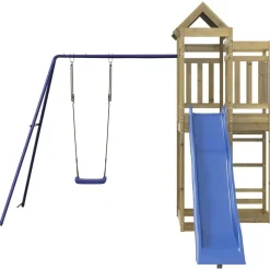 vidaXL Parque infantil de exterior madera de pino impregnada