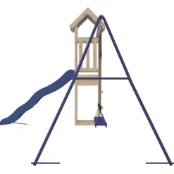 vidaXL Parque infantil de exterior de madera maciza de pino Clearance