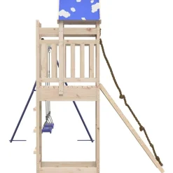 vidaXL Parque infantil de exterior de madera maciza de pino Outlet