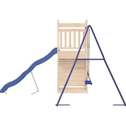 vidaXL Parque infantil de exterior madera maciza de pino