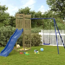 vidaXL Parque infantil de exterior madera de pino impregnada Sale