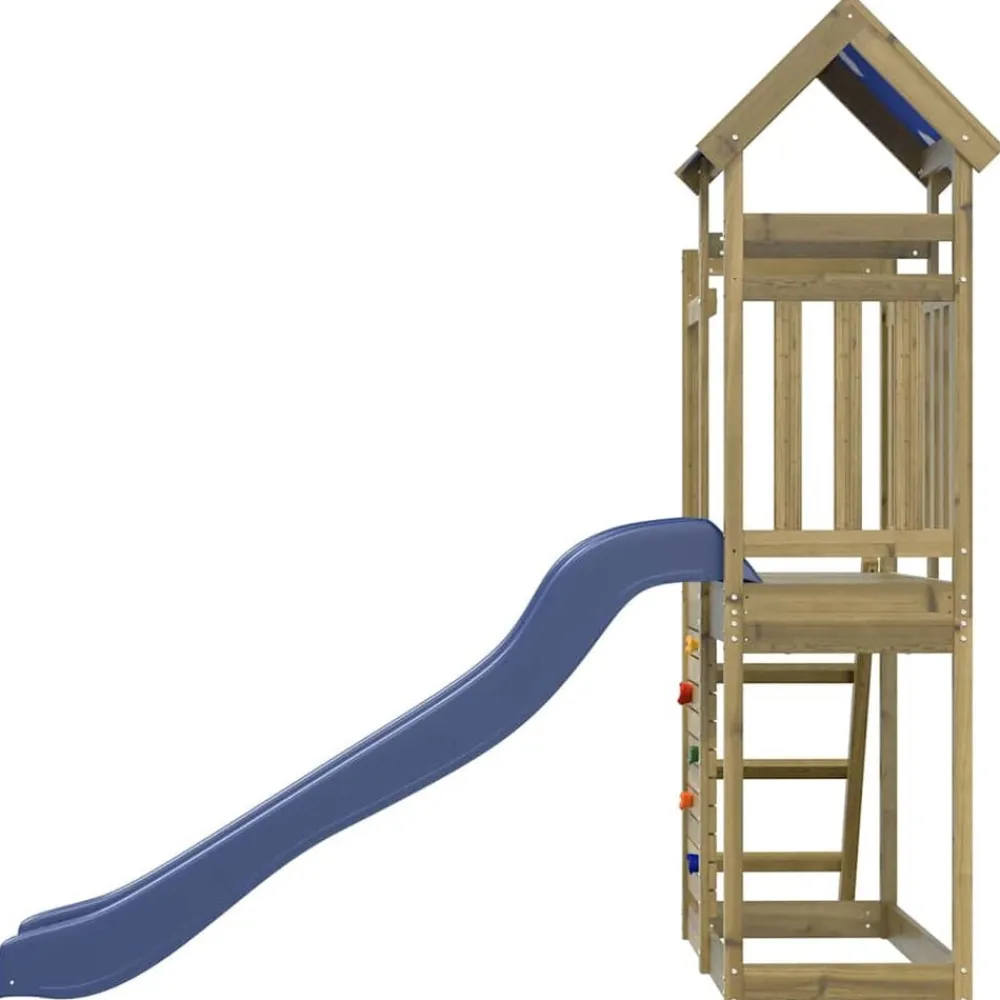 vidaXL Parque infantil de exterior madera de pino impregnada