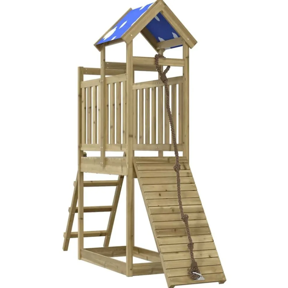 vidaXL Parque infantil de exterior madera de pino impregnada Outlet