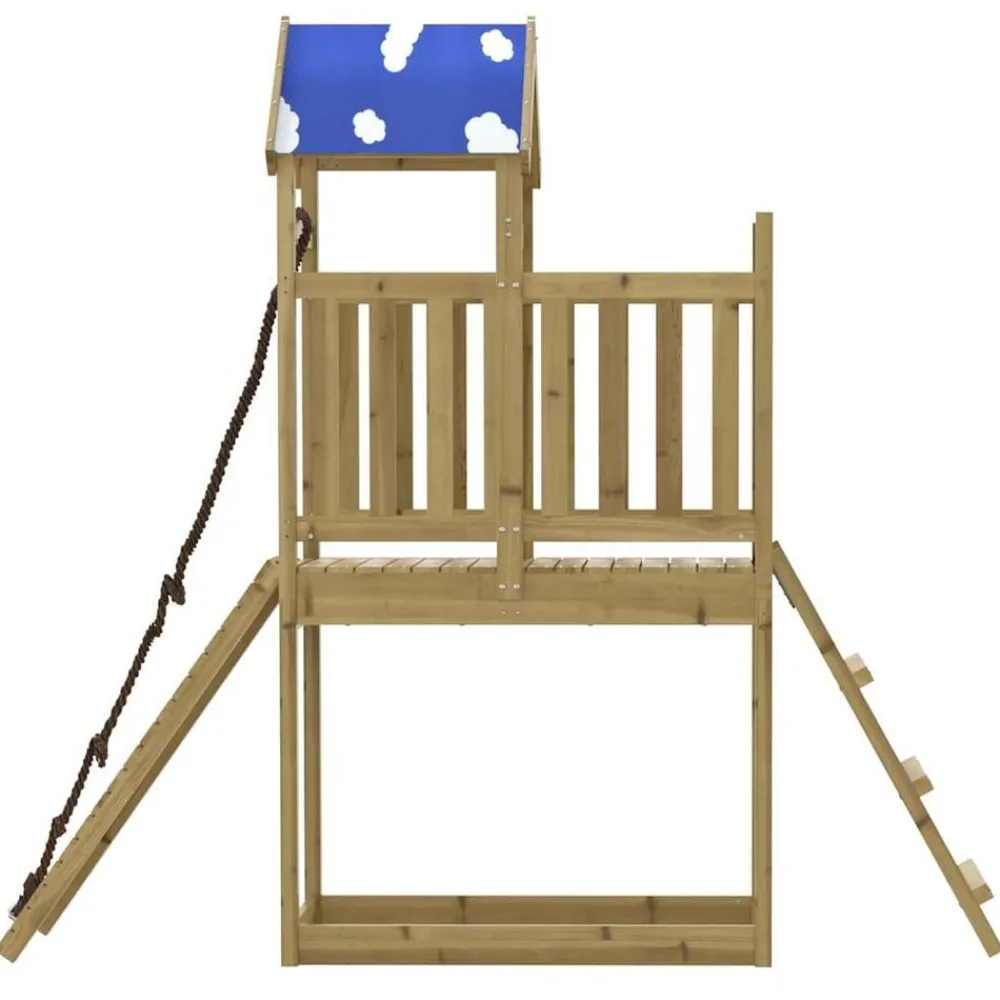 vidaXL Parque infantil de exterior madera de pino impregnada Outlet