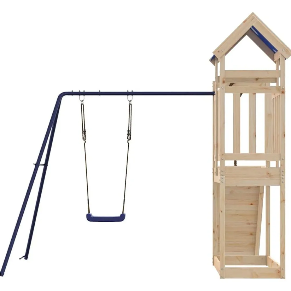 vidaXL Parque infantil de exterior de madera maciza de pino Sale