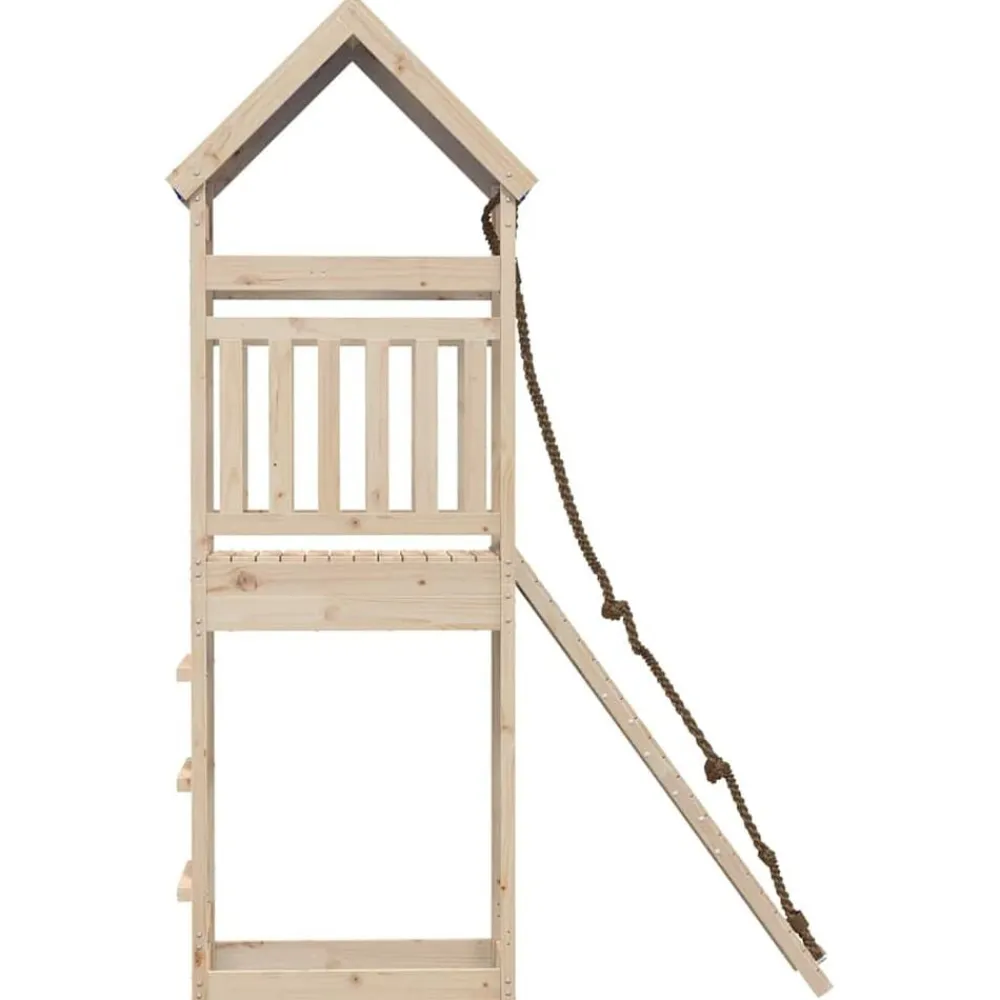 vidaXL Parque infantil de exterior de madera maciza de pino Best