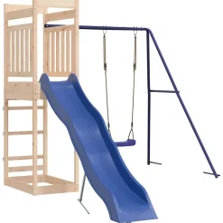 vidaXL Parque infantil de exterior madera maciza de pino