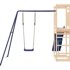 vidaXL Parque infantil de exterior madera maciza de pino