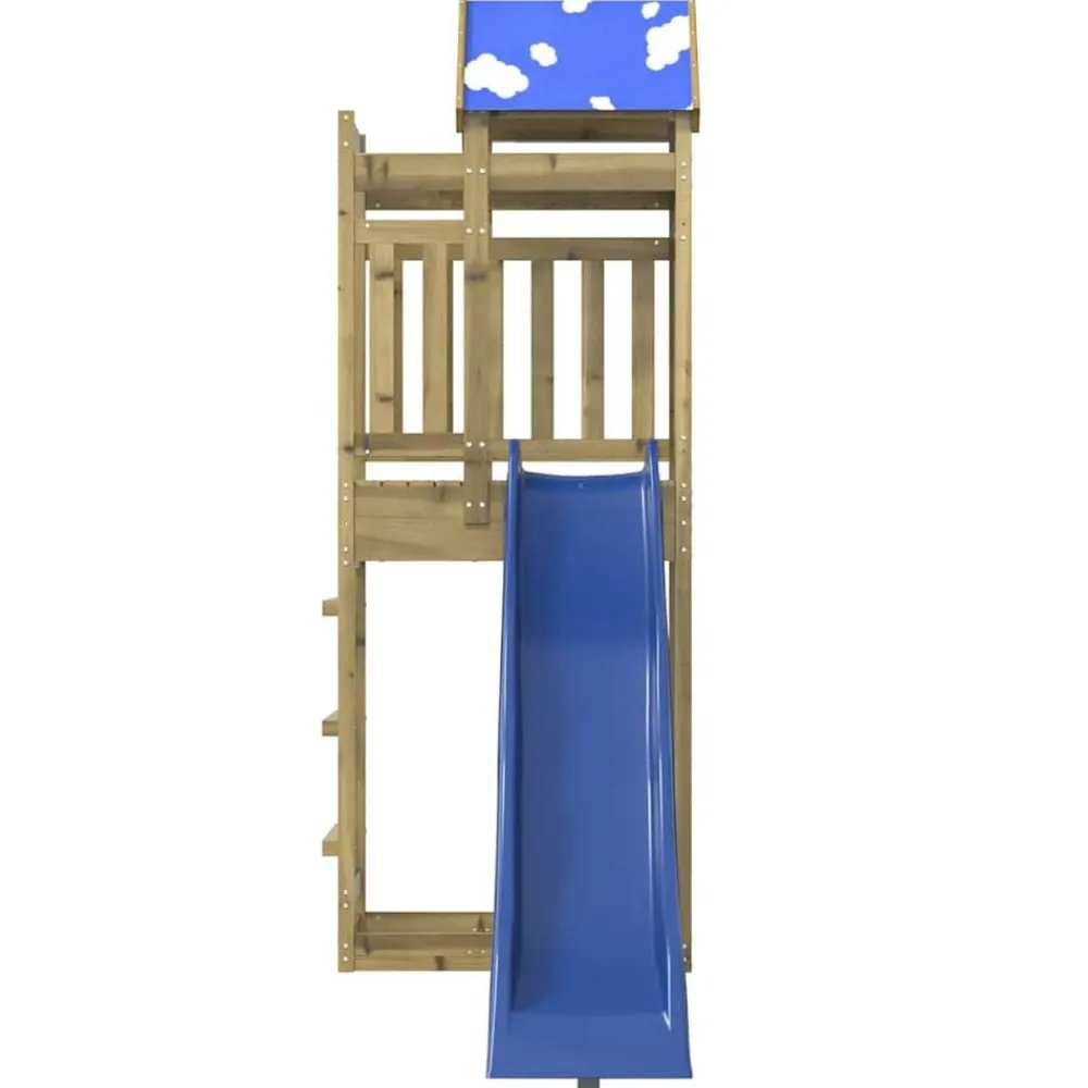 vidaXL Parque infantil de exterior madera de pino impregnada