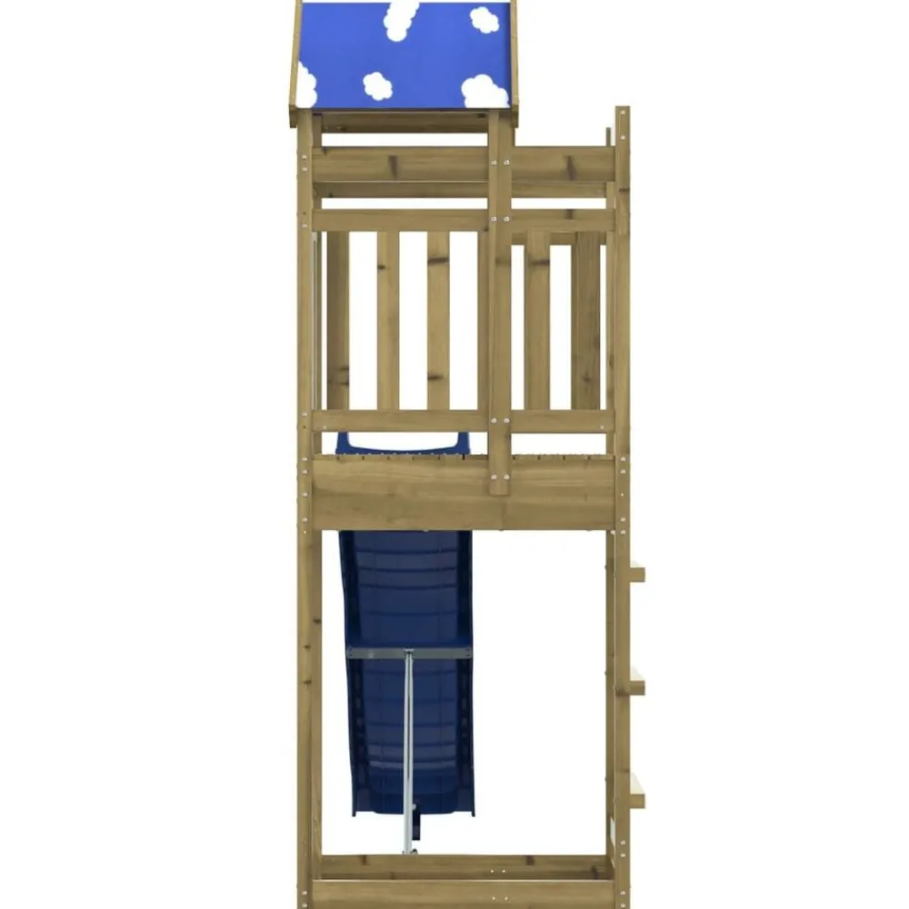 vidaXL Parque infantil de exterior madera de pino impregnada