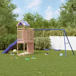 vidaXL Parque infantil de exterior madera maciza Douglas3156935 Sale