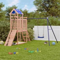 vidaXL Parque infantil de exterior madera maciza Douglas3156935