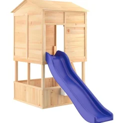 vidaXL Estructuras Para Juegos Al Aire Libre-Parque infantil de exterior madera maciza de abeto