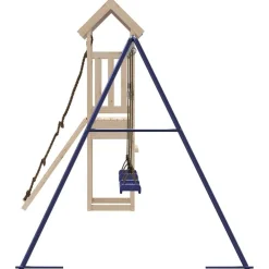 vidaXL Parque infantil de exterior de madera maciza de pino