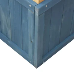 vidaXL Parque infantil de exterior madera maciza de abeto Azul