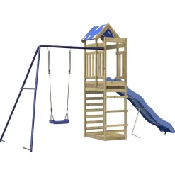 vidaXL Parque infantil de exterior madera de pino impregnada Hot