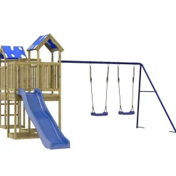 vidaXL Parque infantil de exterior madera de pino impregnada Online