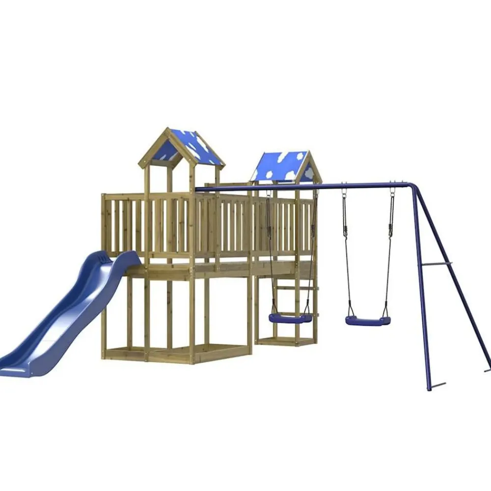 vidaXL Parque infantil de exterior madera de pino impregnada Online