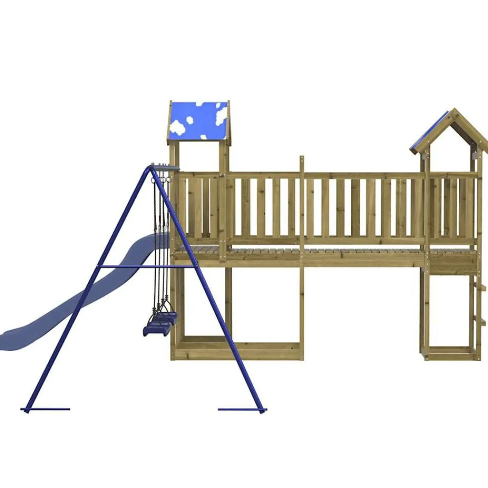 vidaXL Parque infantil de exterior madera de pino impregnada Online