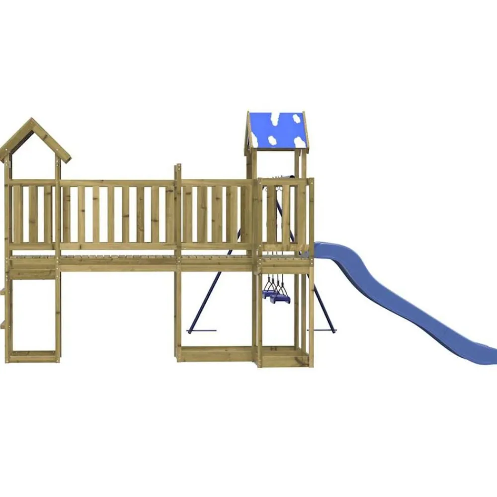 vidaXL Parque infantil de exterior madera de pino impregnada Online
