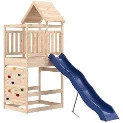 vidaXL Parque infantil de exterior madera maciza de pino New
