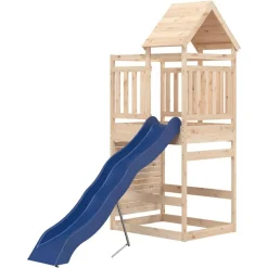 vidaXL Parque infantil de exterior madera maciza de pino New