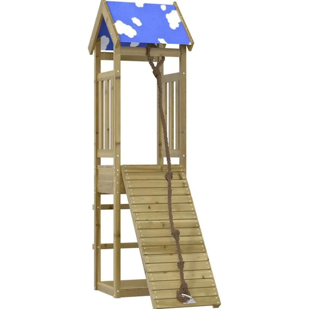 vidaXL Parque infantil de exterior madera de pino impregnada Outlet