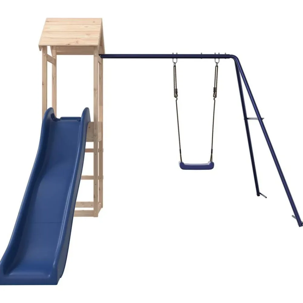 vidaXL Parque infantil de exterior madera maciza de pino Discount