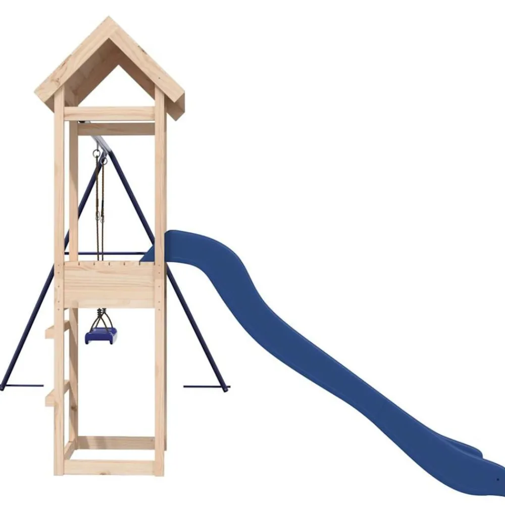 vidaXL Parque infantil de exterior madera maciza de pino Discount