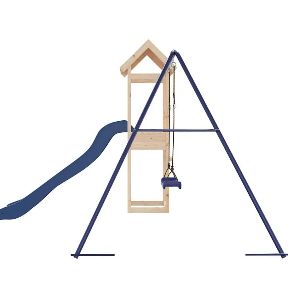 vidaXL Parque infantil de exterior madera maciza de pino Discount