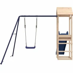 vidaXL Parque infantil de exterior madera maciza de pino Discount