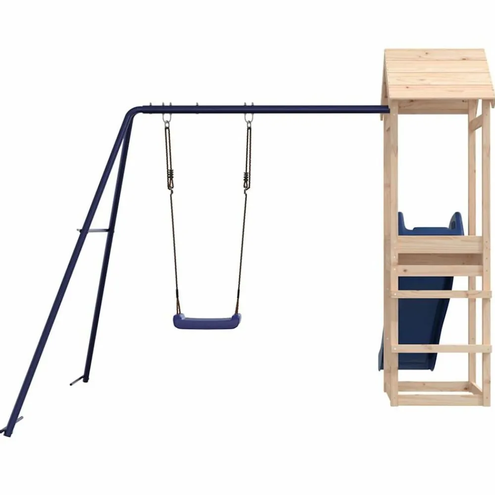 vidaXL Parque infantil de exterior madera maciza de pino Discount